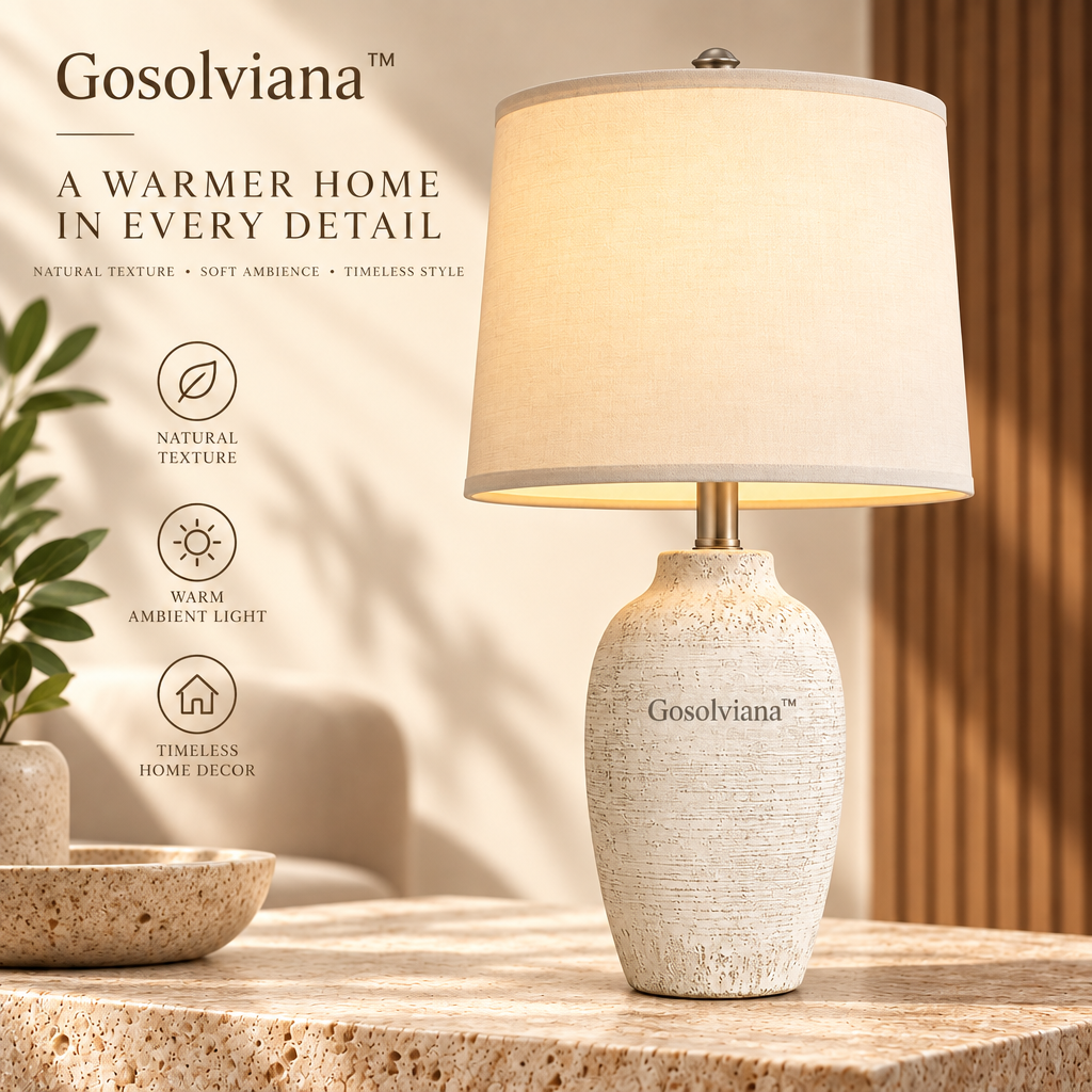 Gosolviana™ Natural Ceramic Table Lamp