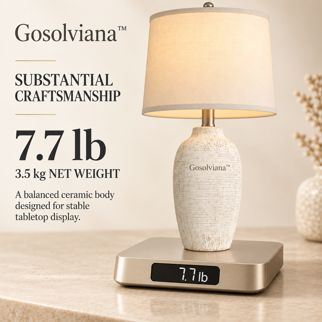 Gosolviana™ Natural Ceramic Table Lamp