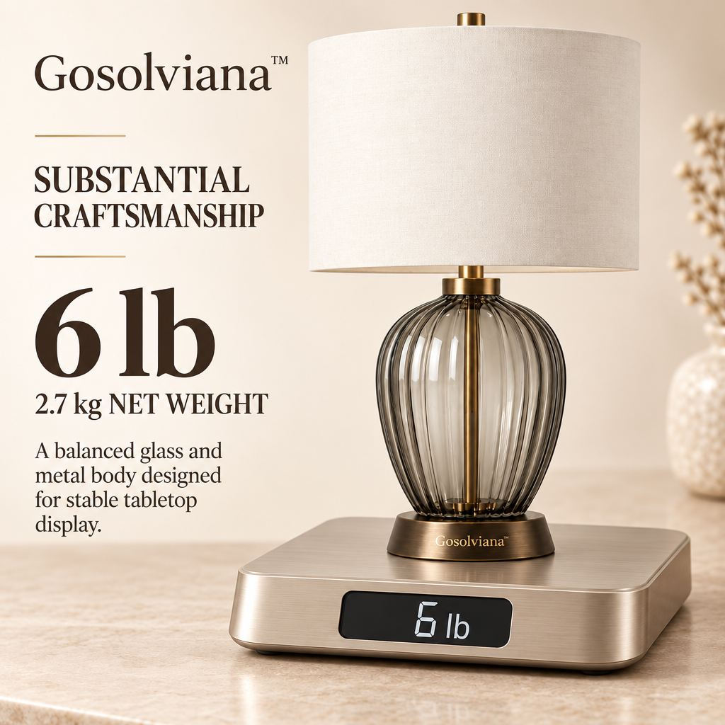 Gosolviana™ Green Ceramic Table Lamp with Pleated Fabric Shade